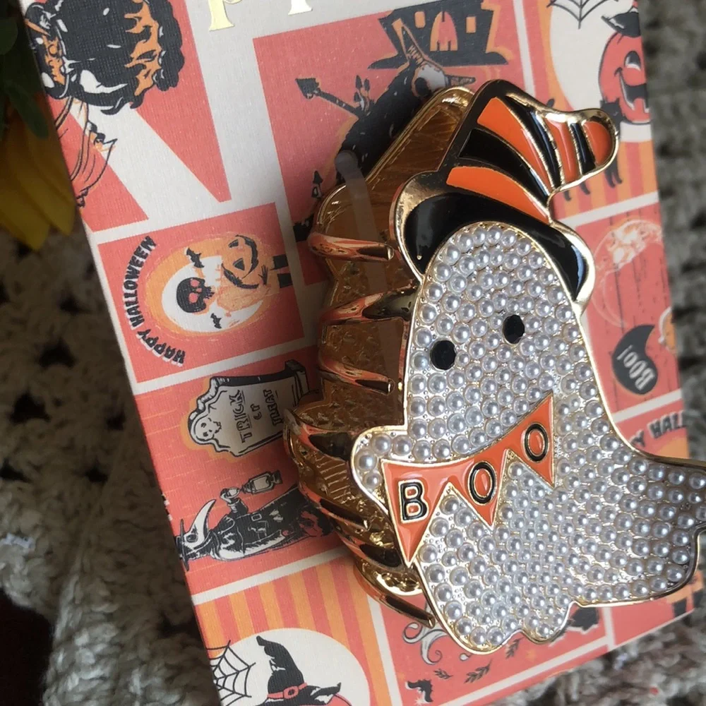 Piper K Halloween GHOST Hair Claw Clip